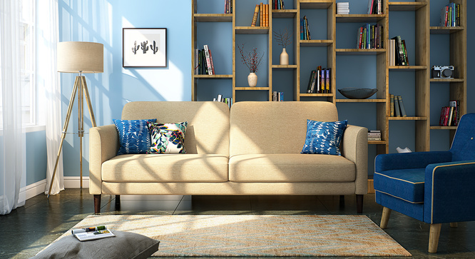 Deurocity Sofa Cum Bed(Creme)